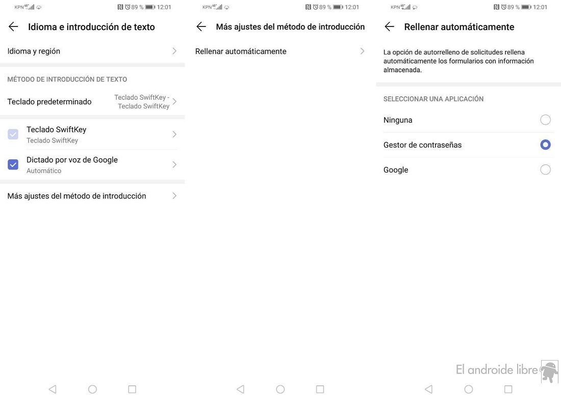 Activar autocompletar en Android