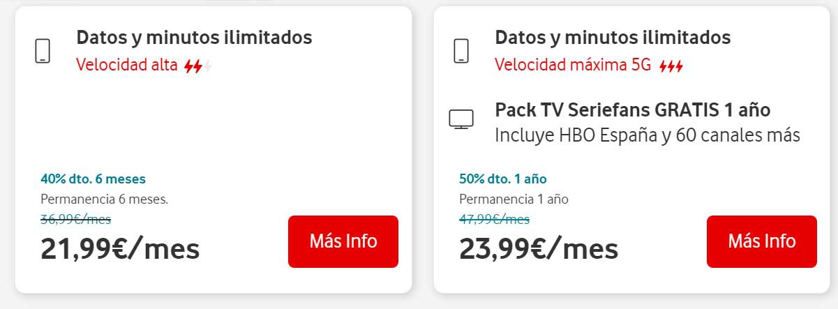 vodafone datos ilimitados oferta octubre 2020