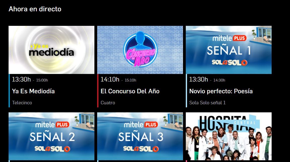 Programacion mitele