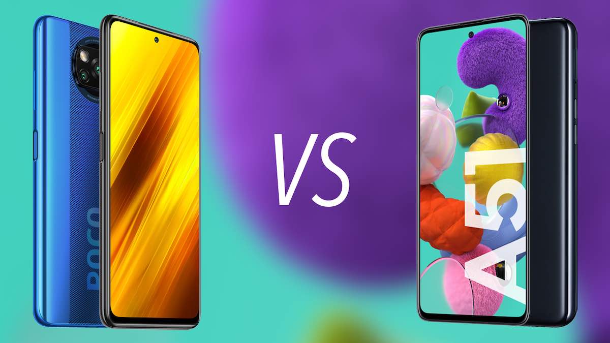 poco x3 vs galaxy a51 samsung
