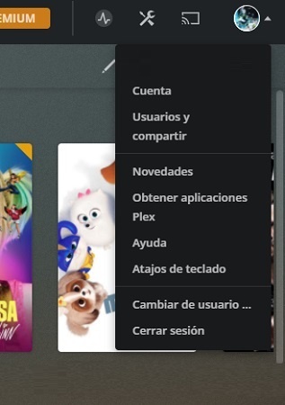 Usuarios y compartir Plex
