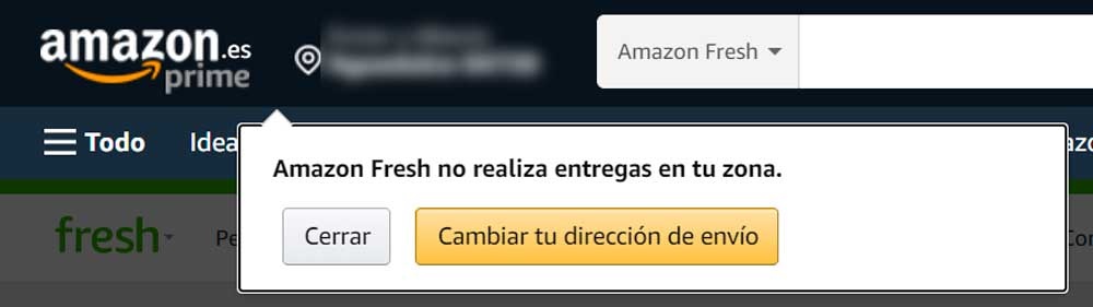 No disponible Amazon Fresh