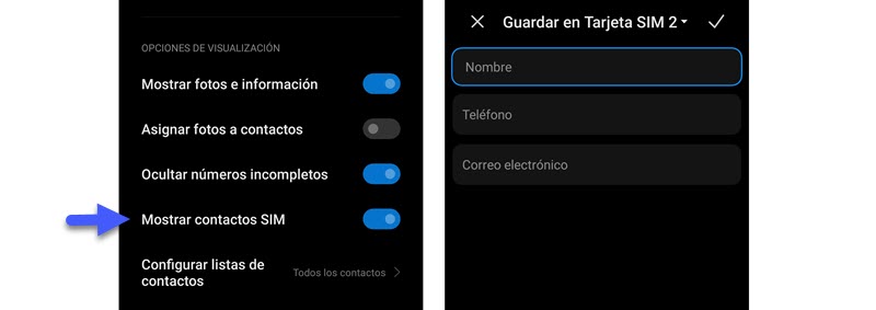 Xiaomi no deja guardar contactos en la SIM: 5 posibles soluciones 1