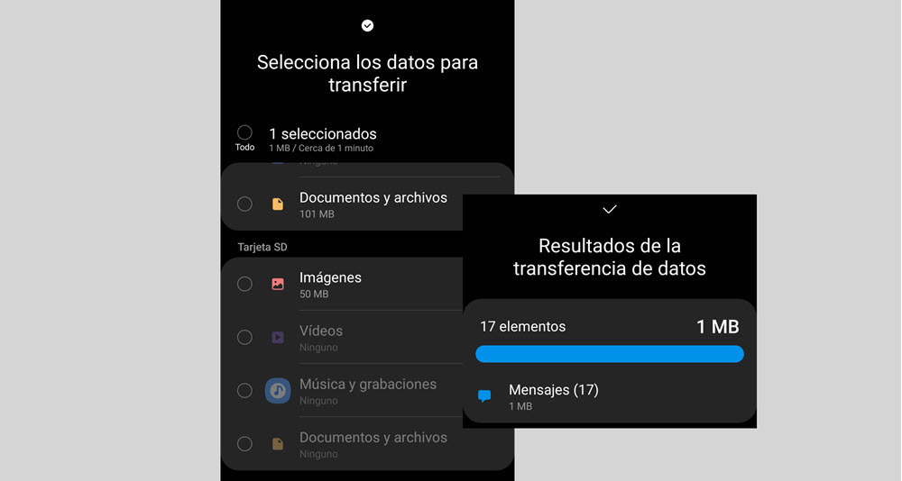 Cómo pasar datos de Samsung a Xiaomi de un móvil a otro 1