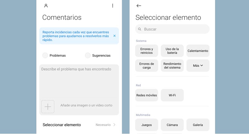 Cómo quitar la notificación Servicios y comentarios en Xiaomi 2