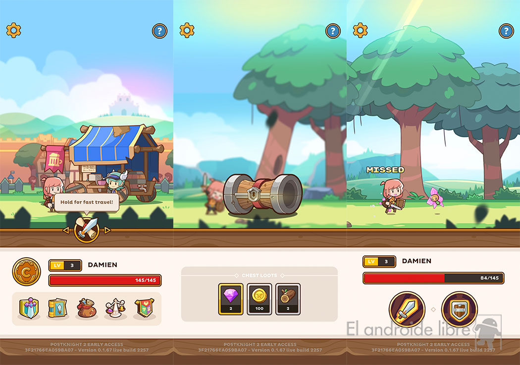 Postknight 2 en Android