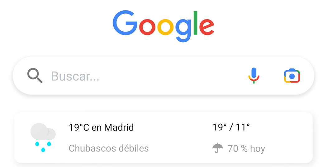 Widget de búsqueda de Google