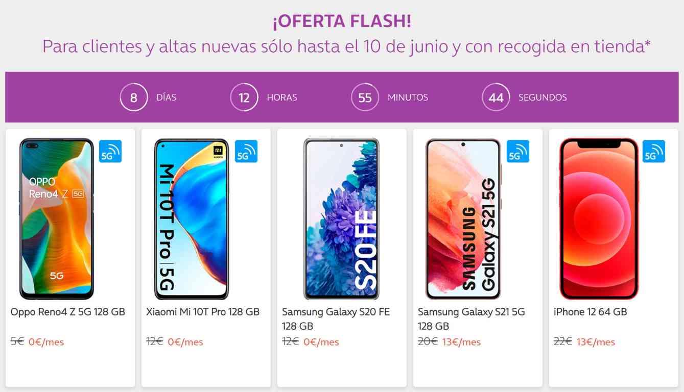 Móviles rebajados