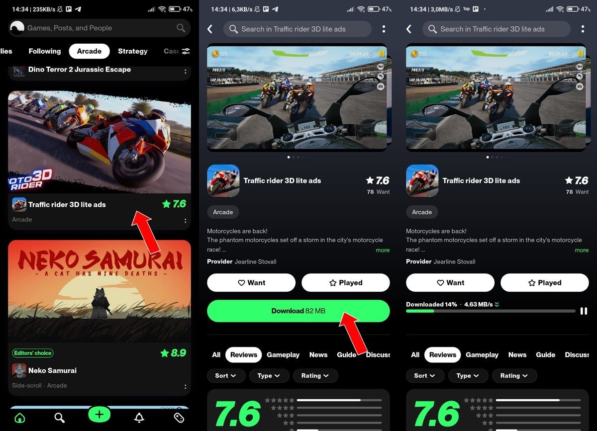 como descargar un juego en TapTap.io