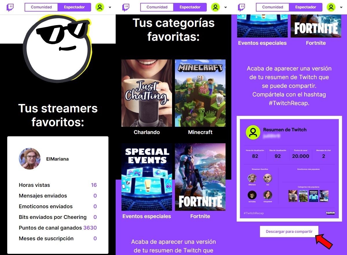 como ver tu twitch recap 2022