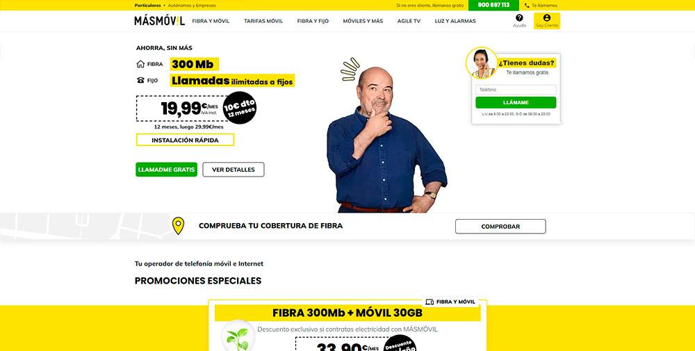 Descuento fibra MásMóvil