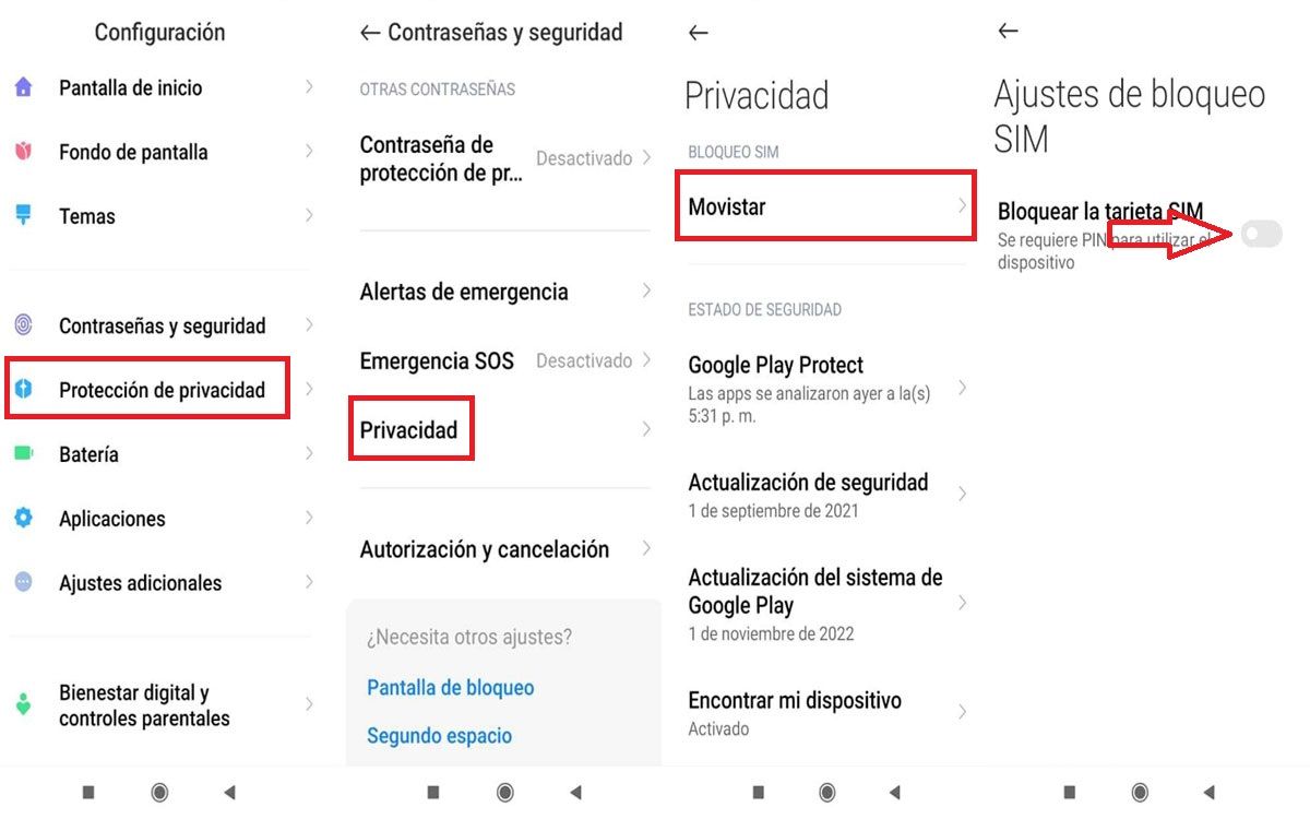 Cómo deshabilitar el PIN de una tarjeta SIM en tu móvil Xiaomi