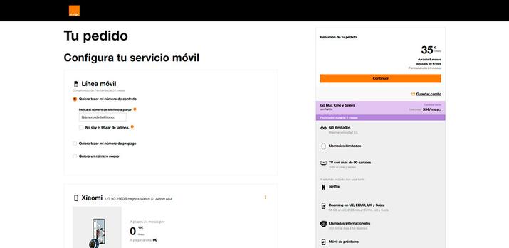 Orange Go Max Cine y Series