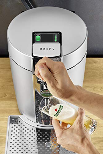 Krups vb700e00 máquina de cerveza Beertender Loft Edition plata/cromo