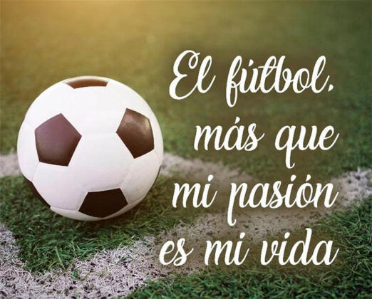 Imagen con frase de futbol para WhatsApp