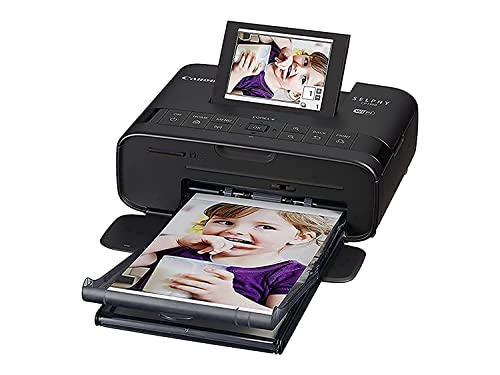 Canon Selphy CP1300, Impresora Fotográfica Inalámbrica (Apple AirPrint, Mopria, Pantalla Abatible de 8.1 cm, Tintas de 3 Colores, 300 x 300 ppp), Wifi, USB, Negro
