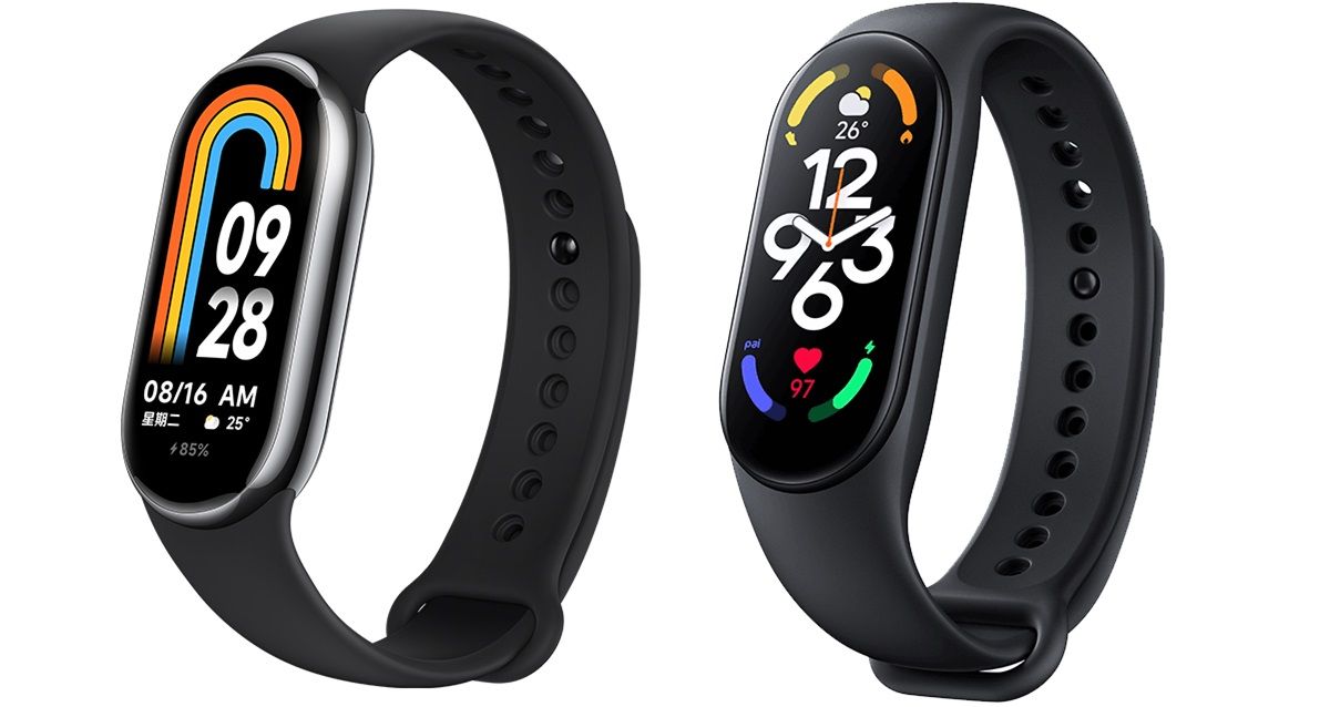 comparativa de la Xiaomi Smart Band 8 y Xiaomi Smart Band 7