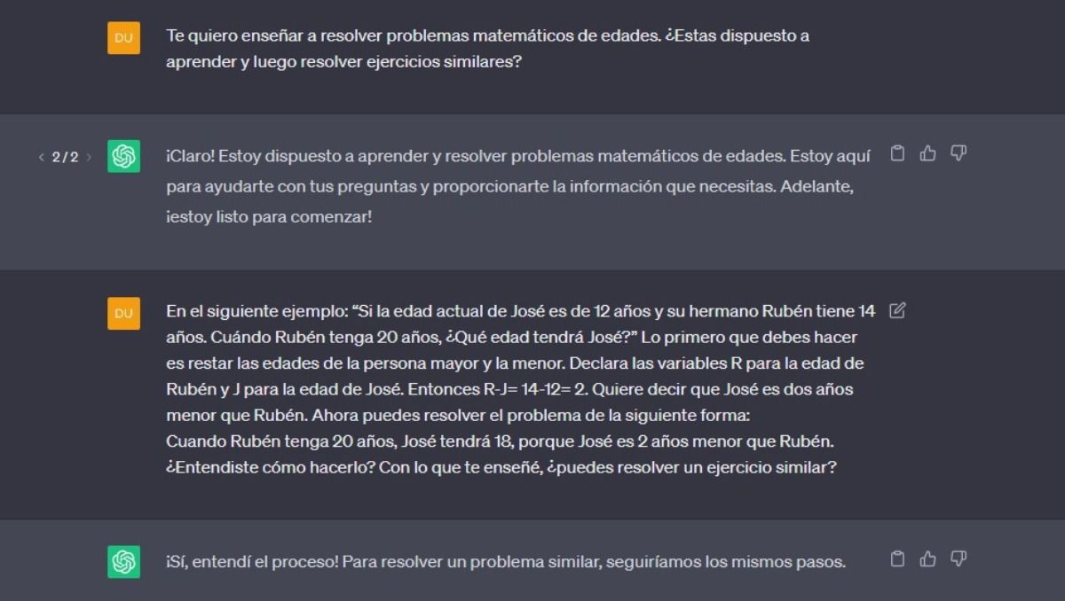 Cómo hacer que ChatGPT aprenda a resolver ejercicios matematicos