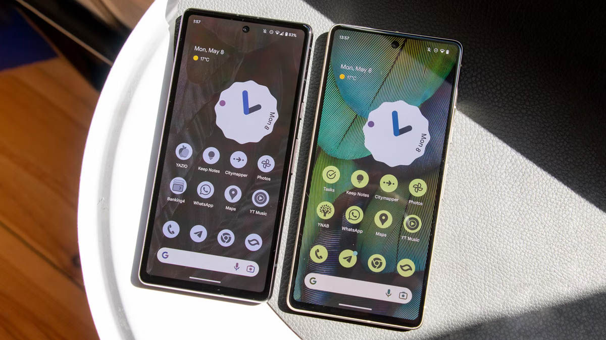 Google Pixel 7a vs Google Pixel 7 comparativa pantallas