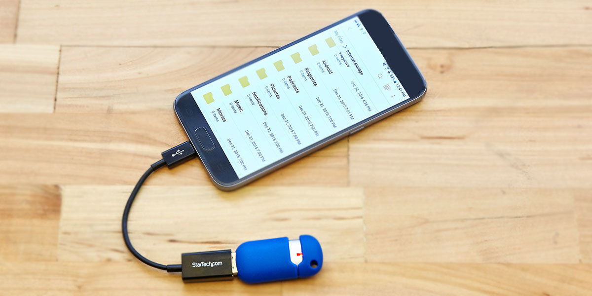 como conectar el pendrive al movil