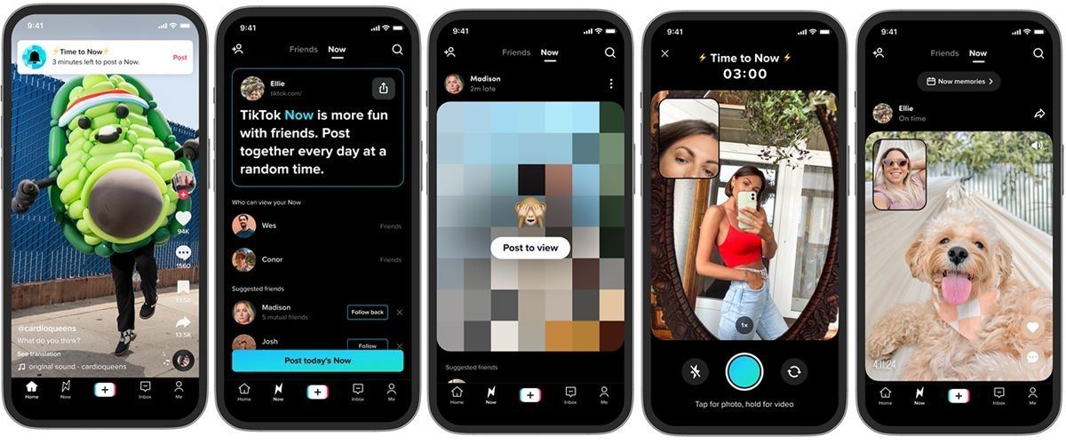 Así es TikTok Now la nueva función de la plataforma inspirada en BeReal