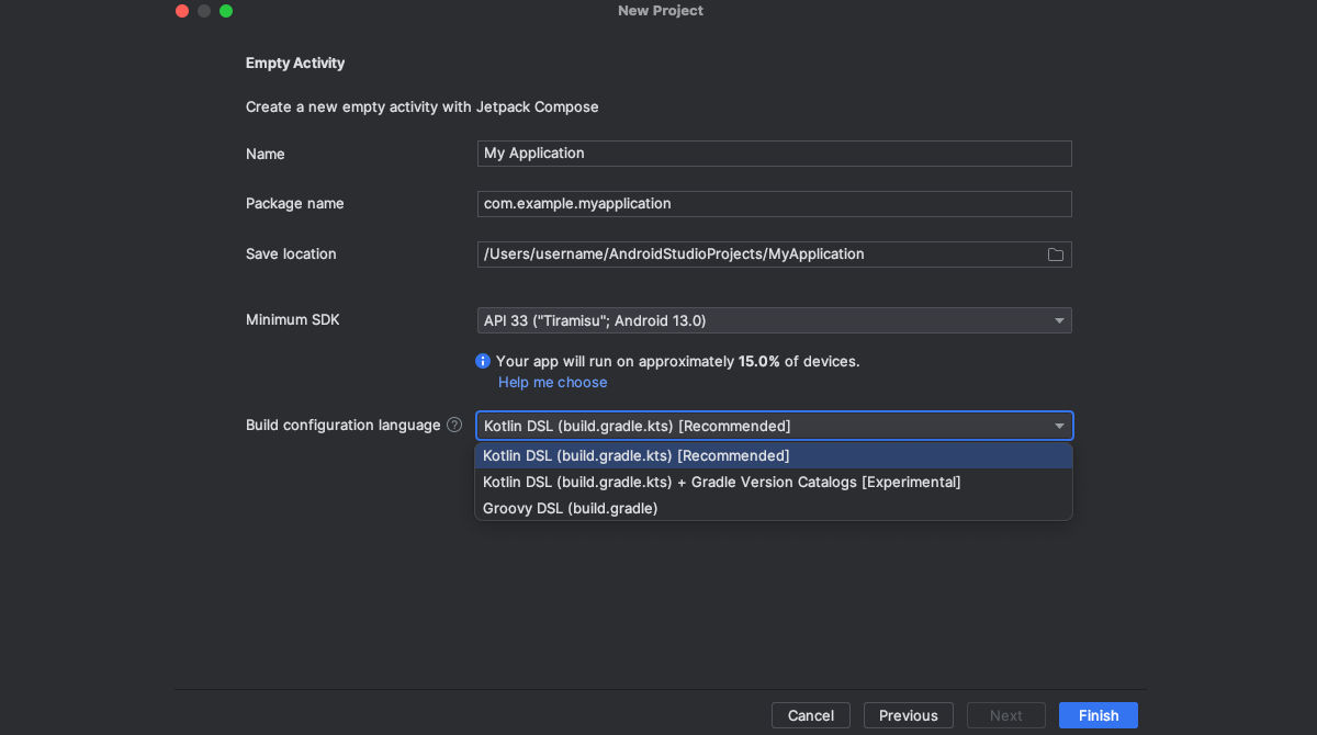 Kotlin DSL en los scripts de compilacion de Android Studio