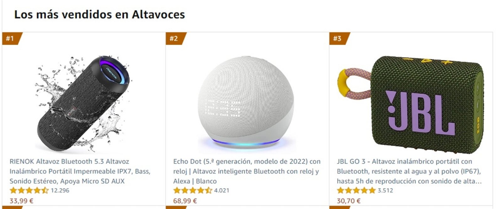 altavoces mas vendidos