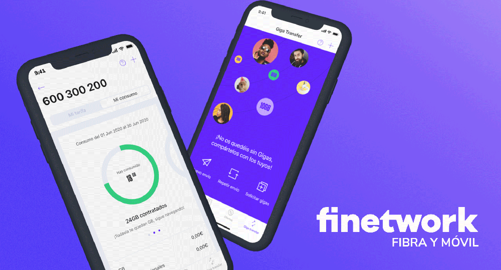 moviles con app finetwork