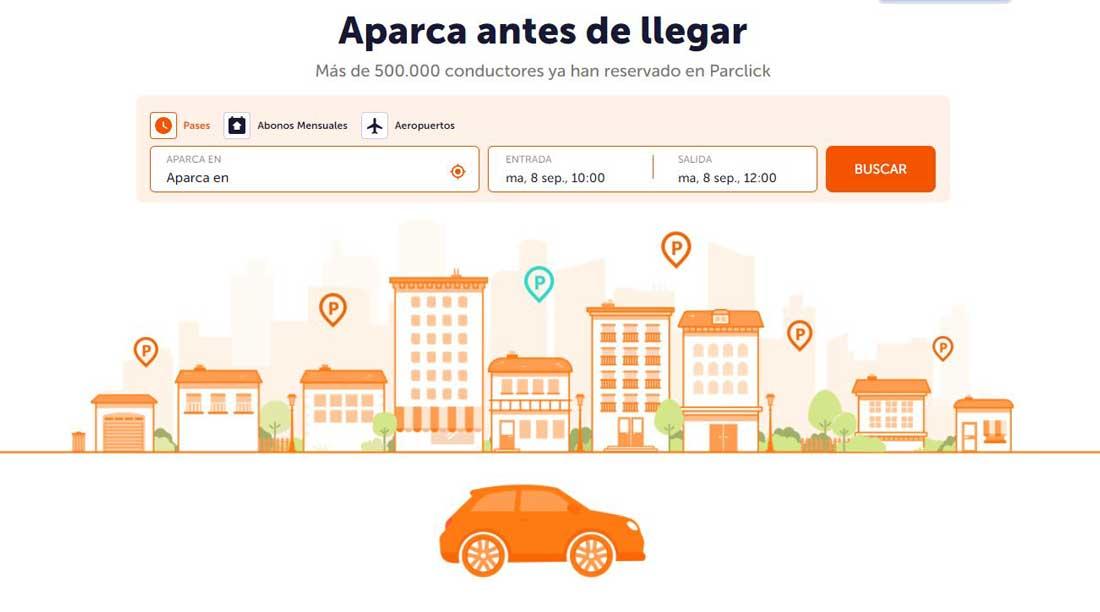 Parclick - Mejores webs para buscar aparcamiento