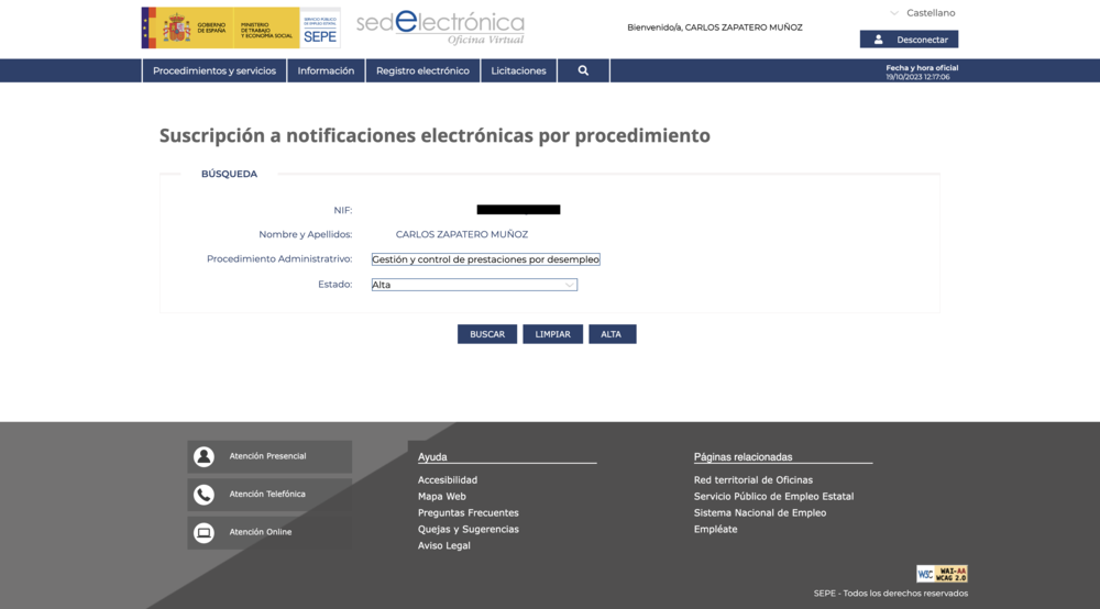 notificaciones electronicas sepe