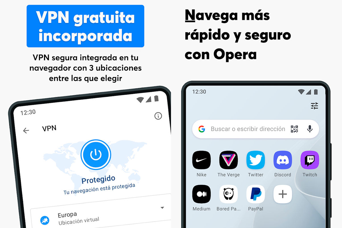 Navegador privado Opera con IA