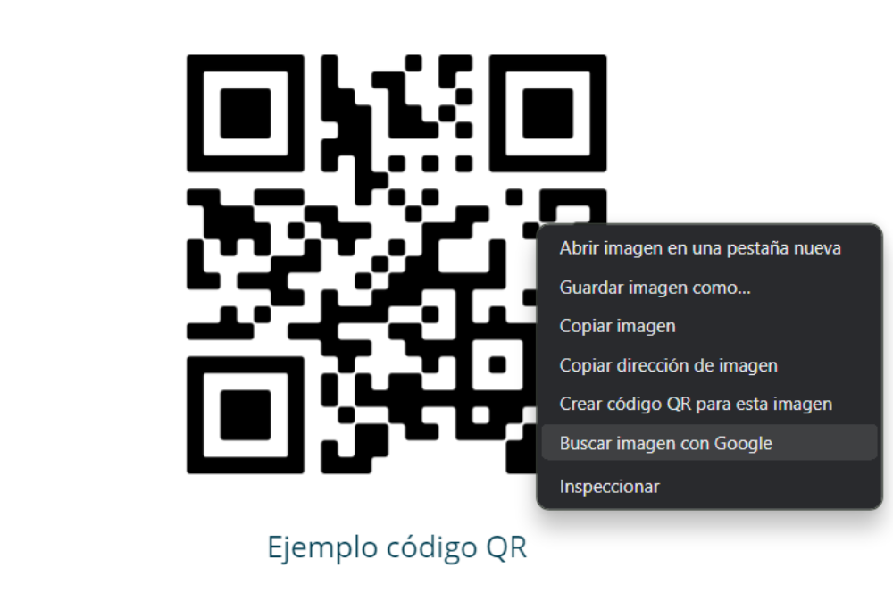 código QR escaneo con Google Lens