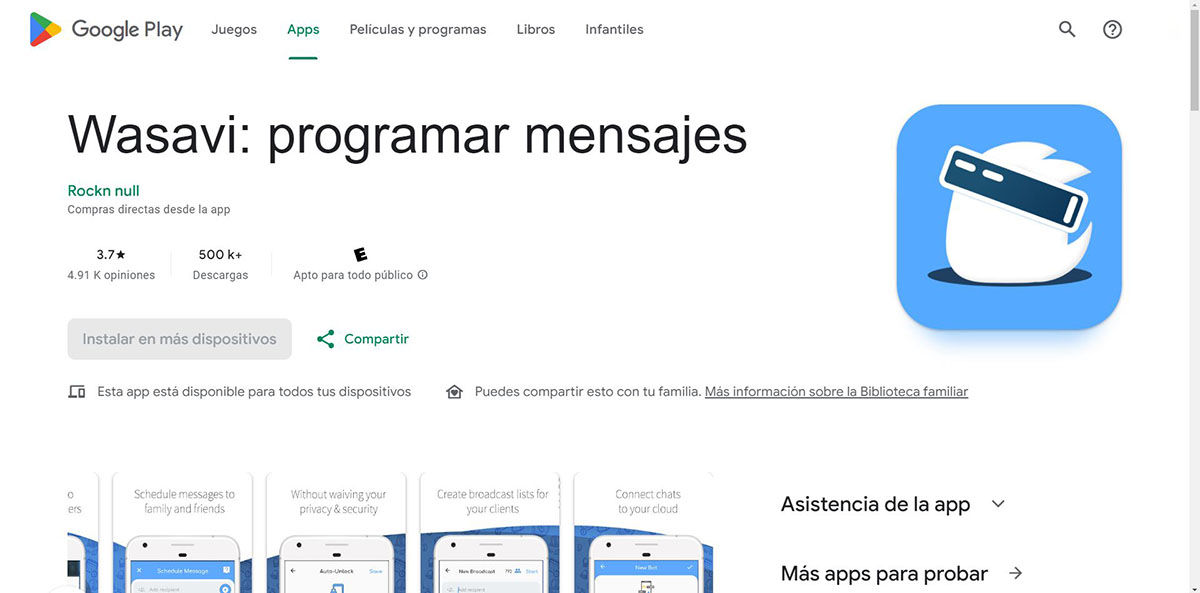 Wasavi, la app que te permite programar mensajes