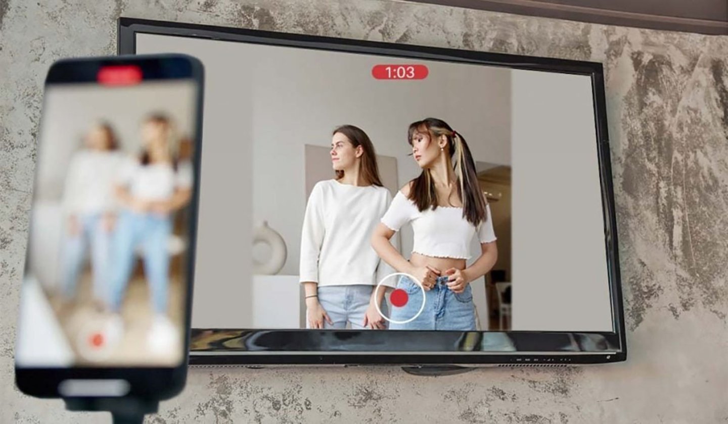 Duplicar la pantalla del movil en el TV para ver videos de TikTok