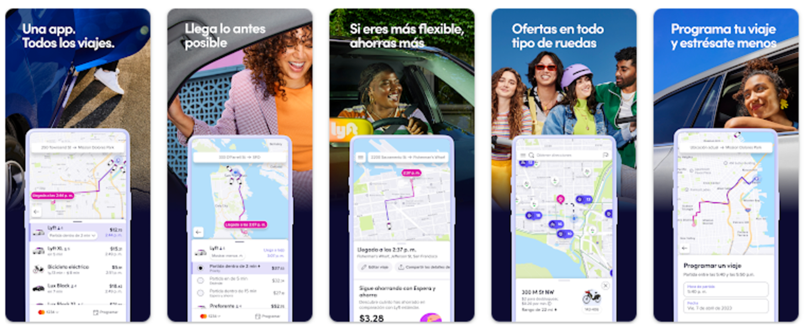 Capturas de pantalla de Lyft