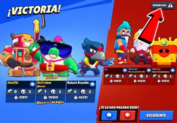 reportar jugadores en el competitivo de Brawl Stars 2024