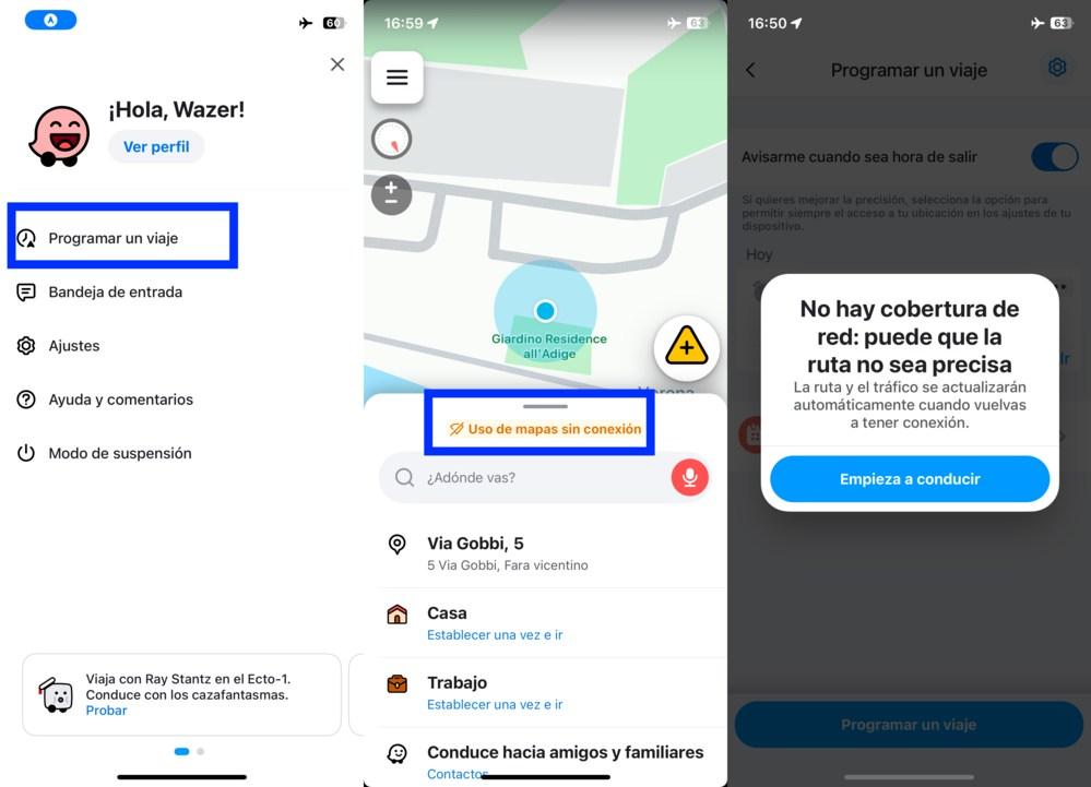 imagen de la app de waze