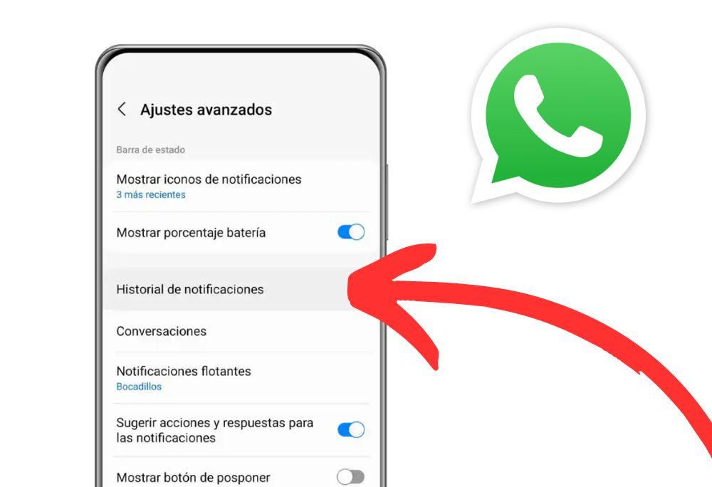 Historial de notificaciones Android