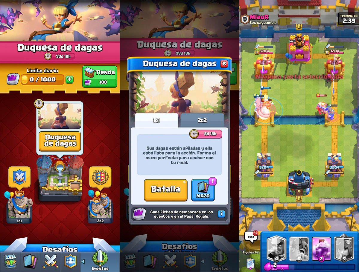 Arrasa en el Desafío de la Duquesa de dagas de Clash Royale con estos mazos  | SYSGURU