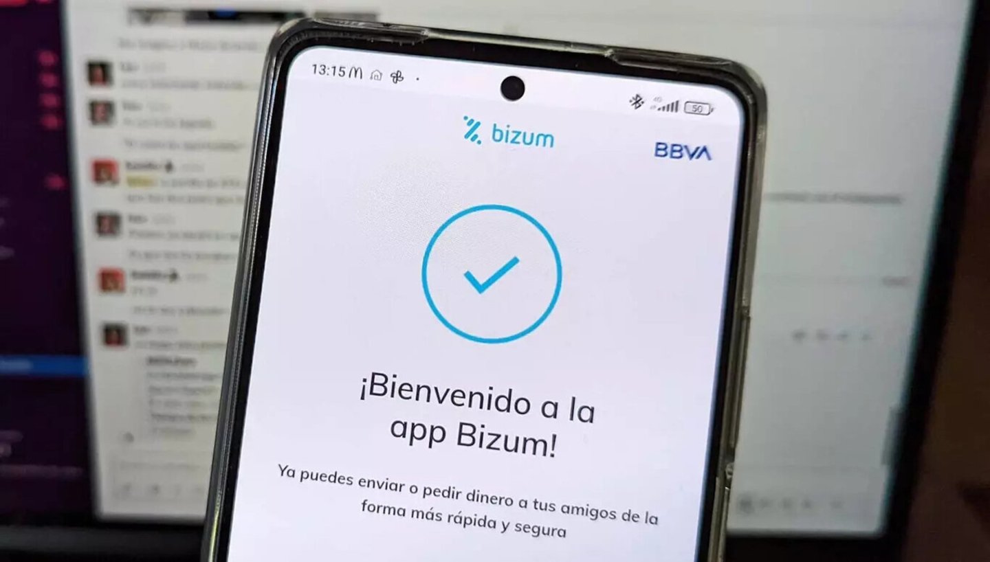 Mensaje de bienvenida a Bizum al cambia de banco