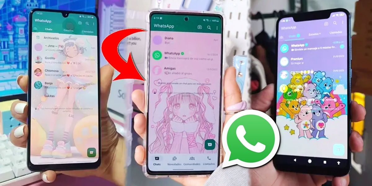 como poner un fondo en la pantalla de inicio de WhatsApp
