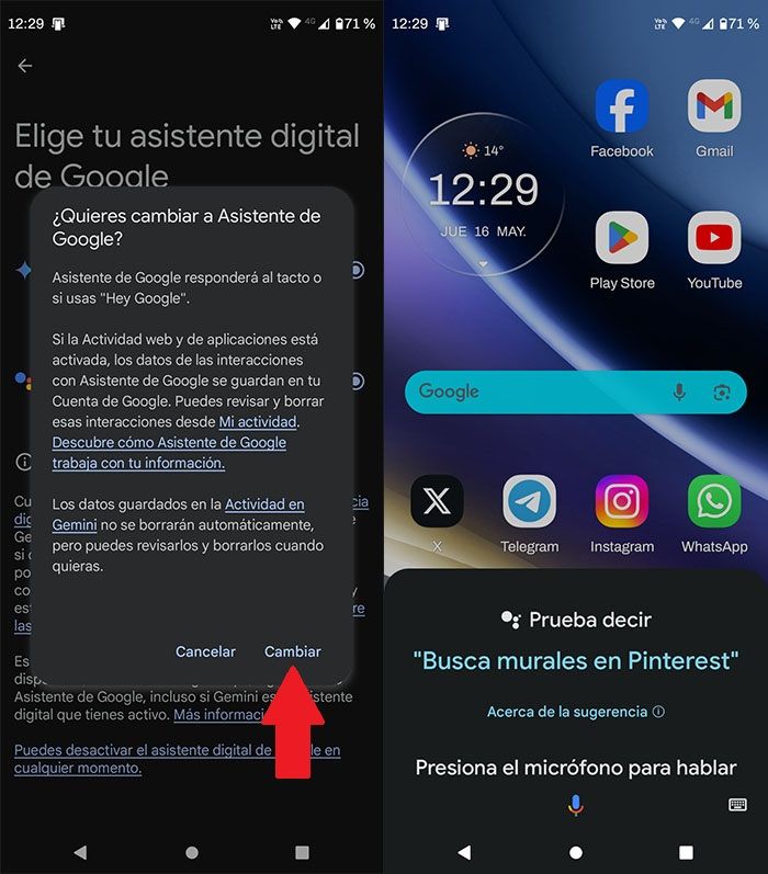 Activar Asistente de Google en Android