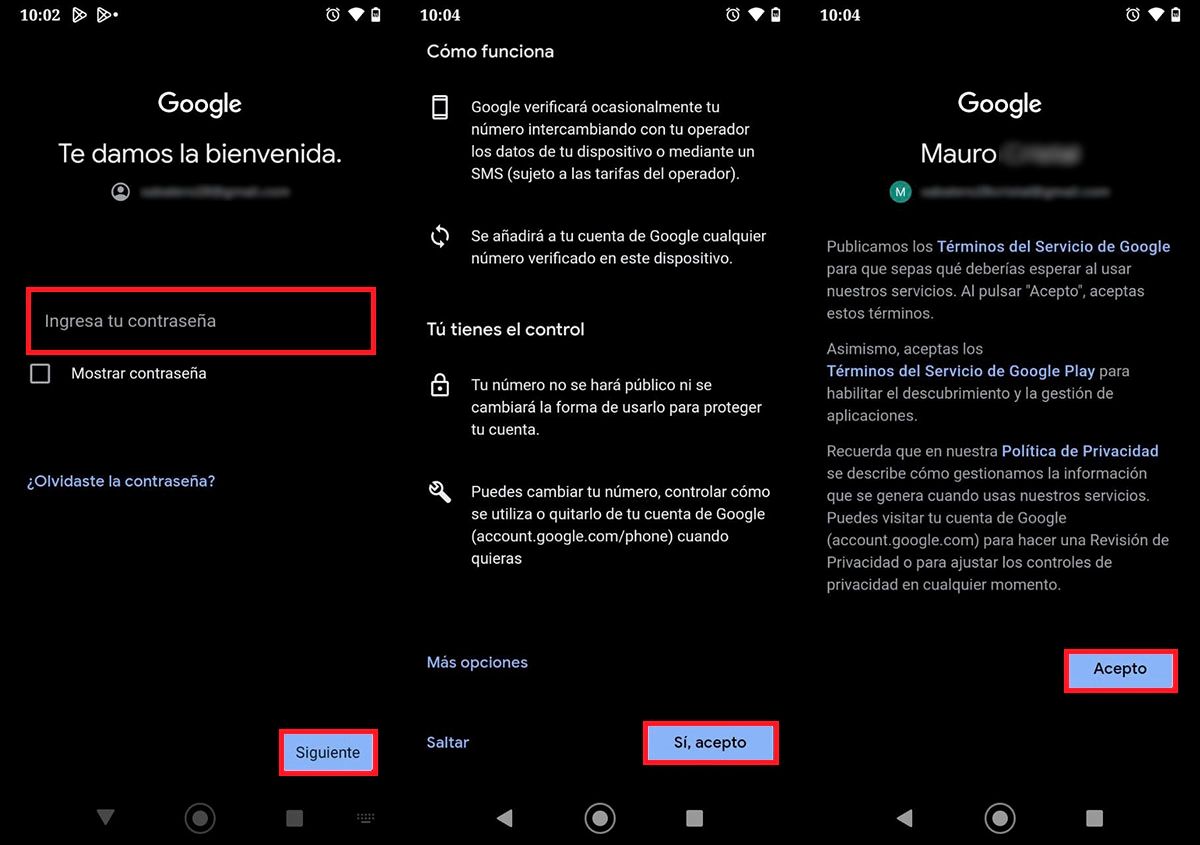 Iniciar sesión con Google en Android