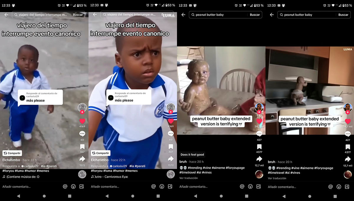 Viajero en el tiempo meme IA TikTok