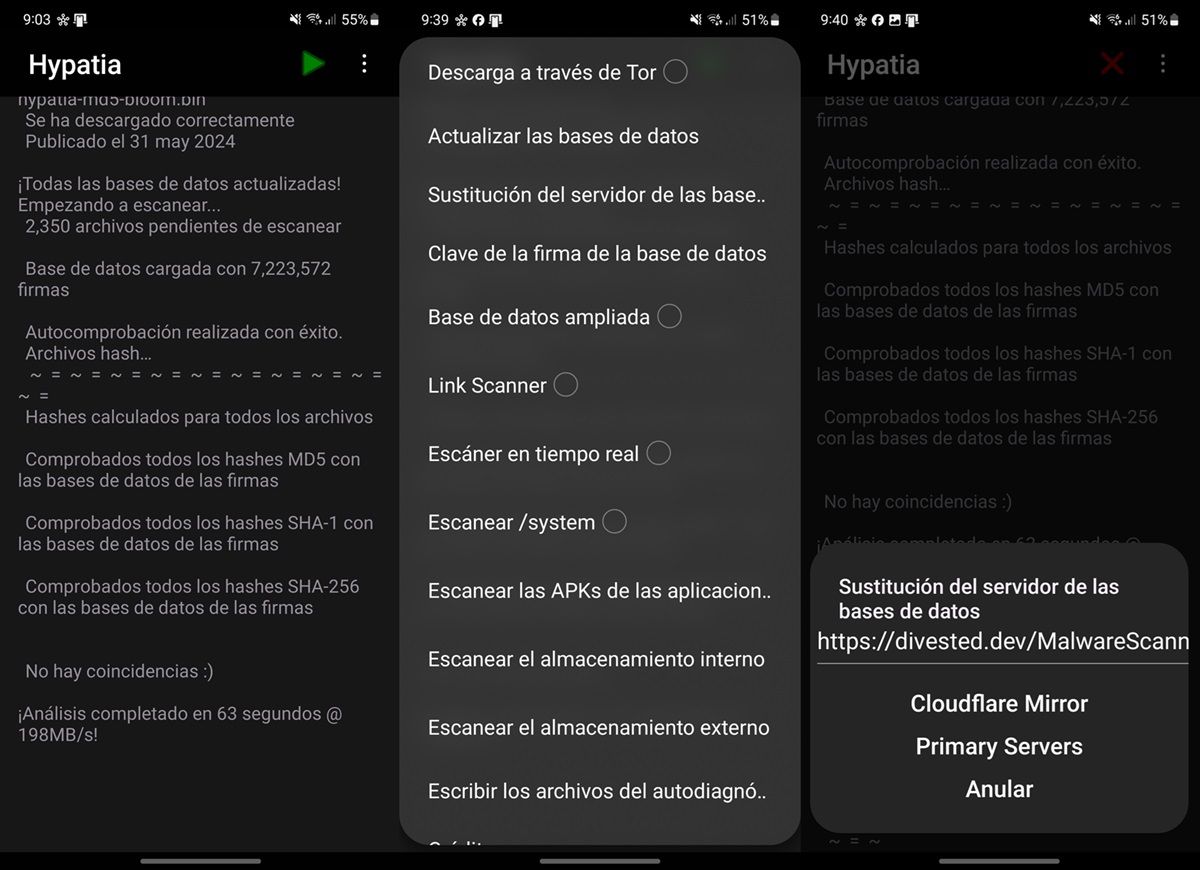 hypatia escaner de malware para android