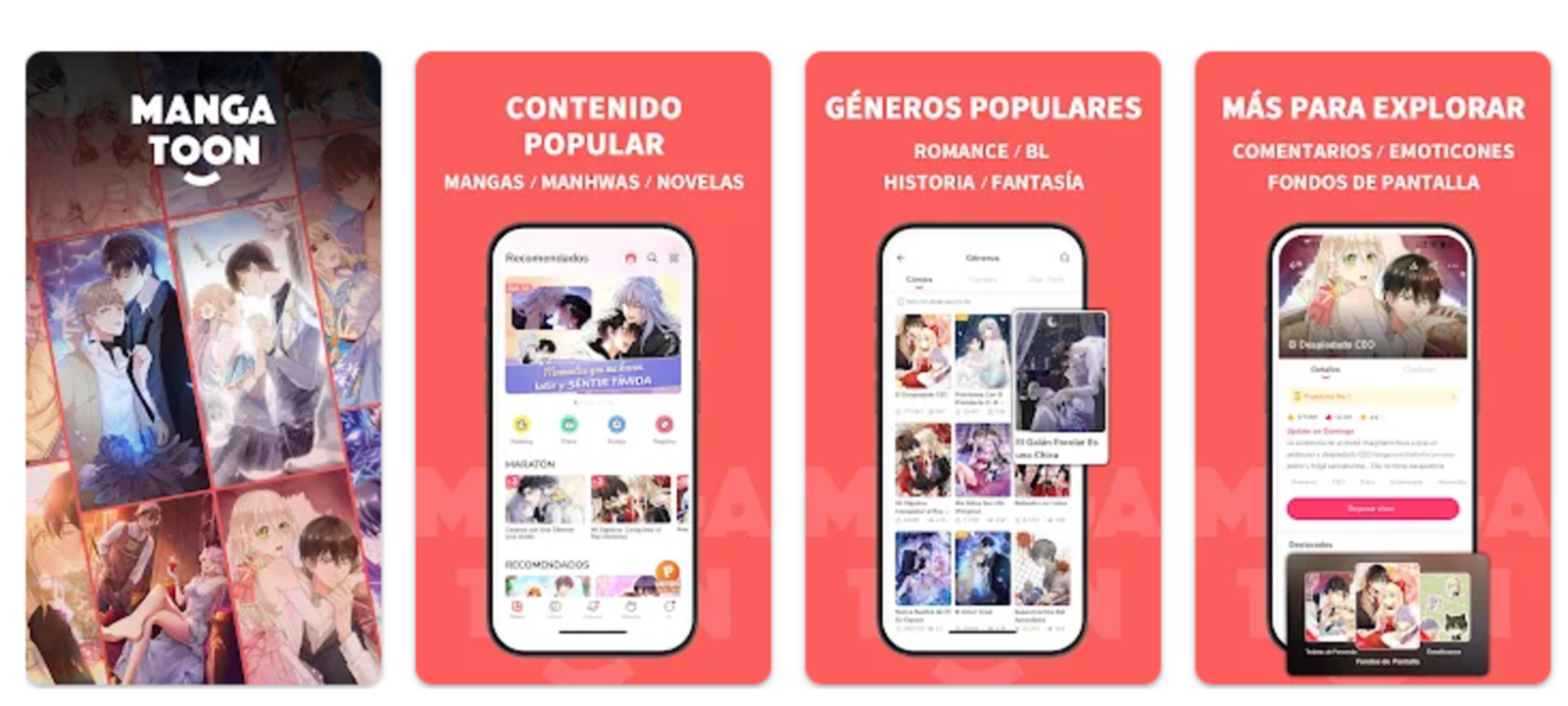 MangaToon es una de las apps más populares para leer webtoons