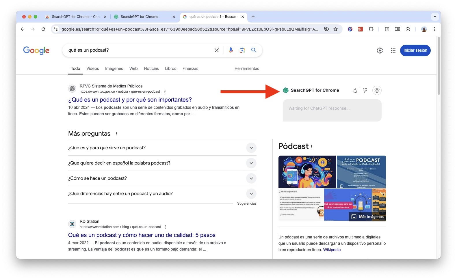 Extensión de SearchGPT para Google Chrome: cómo instalarla