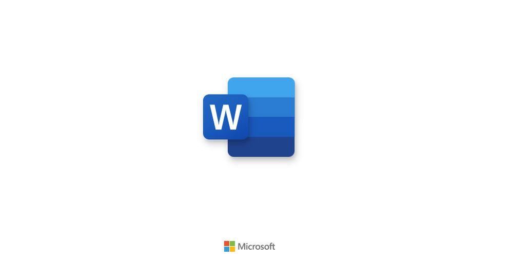 Logo de Word en Office 365 de Microsoft