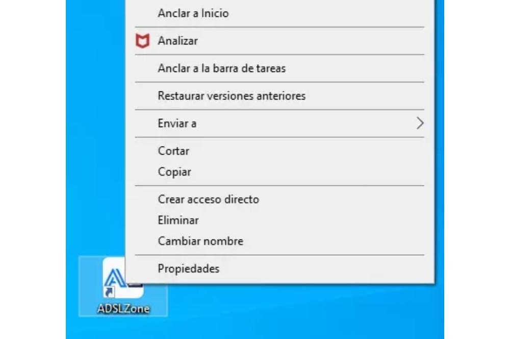 Acceso directo a web en Windows