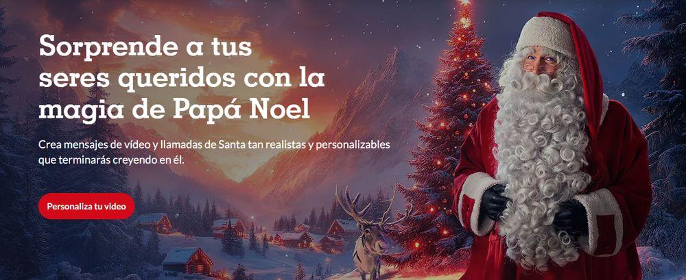 Web del servicio Llamar a Papá Noel de PNP